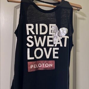 Peloton Black Graphic Tank Top